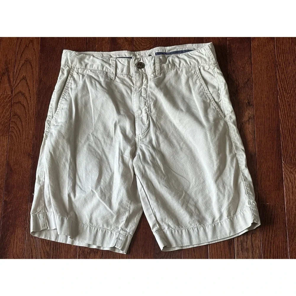 Faherty‎ Shorts Mens 29 Beige Cotton Lyocell Chino Casual Summer